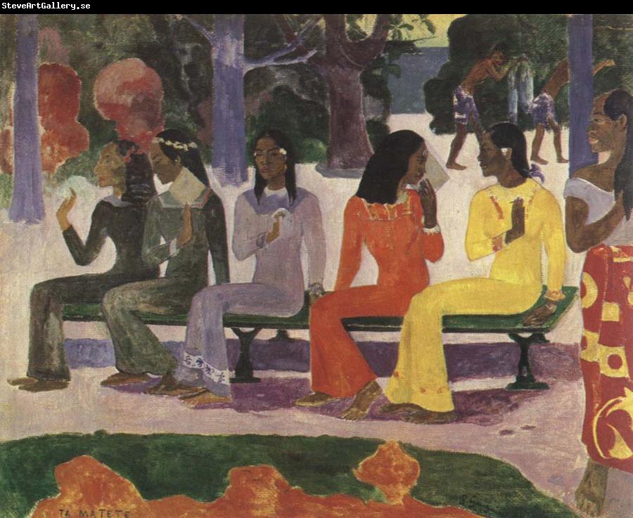 Paul Gauguin ta matete(we shall not go to the market today